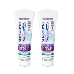 Kit Creme Dental Sensodyne Clinical Repair 2 Unidades 100g Cada