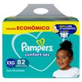 FRALDA PAMPERS CONFORT SEC MAX XXG 82 UNIDADES