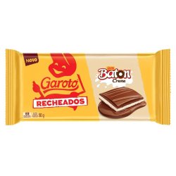 Chocolate Em Barra Garoto Recheados Baton Creme 90g