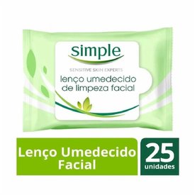 LENÇO UMEDECIDO FACIAL SIMPLE SENSITIVE 25 UN