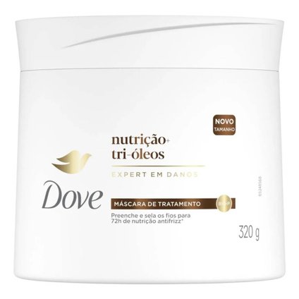 MÁSCARA DE TRATAMENTO CAPILAR DOVE NUTRIÇÃO+TRI-ÓLEOS 320G