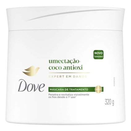 MÁSCARA DE TRATAMENTO CAPILAR DOVE UMECTAÇÃO + COCO ANTIOXI 320G