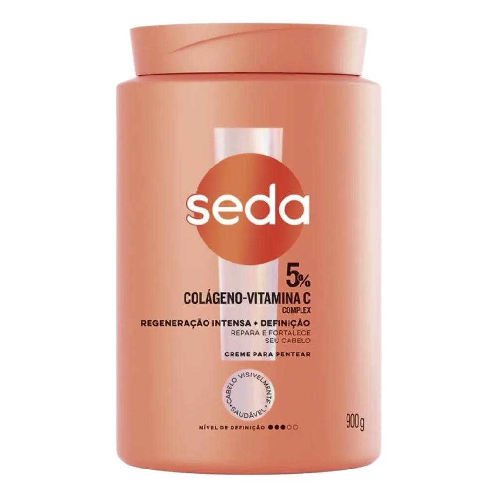 Creme Para Pentear Seda Colágeno-vitamina C 900g