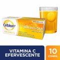 CEBION VITAMINA C SABOR LARANJA SEM AÇÚCAR COM 10 COMPRIMIDOS EFERVESCENTES