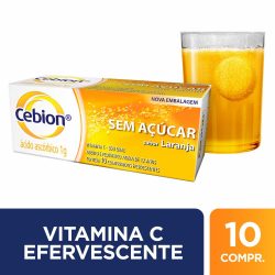 Cebion 1g Sem Açucar Com 10 Comprimidos Efervescentes