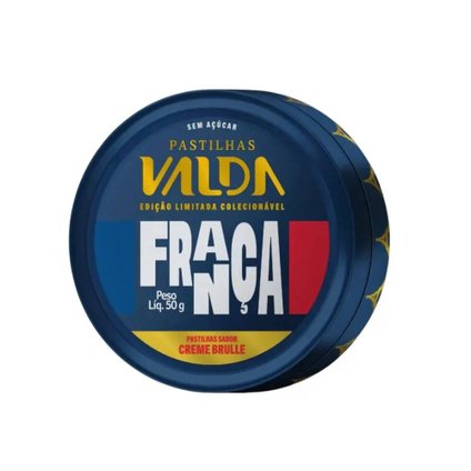 PASTILHAS VALDA FRANÇA CREME BRÛLÉE 50G