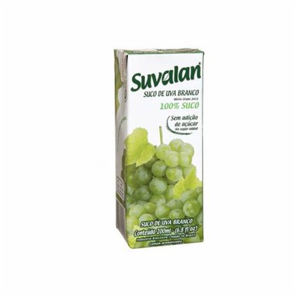 SUCO SUVALAN UVA BRANCO SEM ADIÇÃO AÇÚCAR 200ML