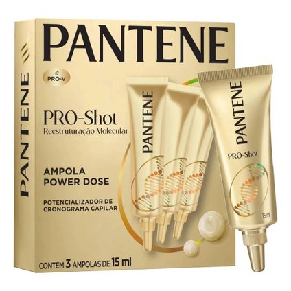 KIT AMPOLA DE TRATAMENTO CAPILAR PANTENE MOLECULAR BOND REPAIR 3 UNIDADES 15ML CADA