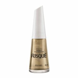 Esmalte Risque Efeito Metalico Gold Vibes