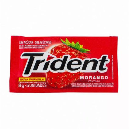 GOMA DE MASCAR TRIDENT MORANGO