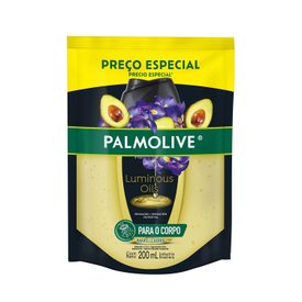 SABONETE LÍQUIDO CORPORAL PALMOLIVE LUMINOUS OILS ABACATE E IRIS REFIL 200ML