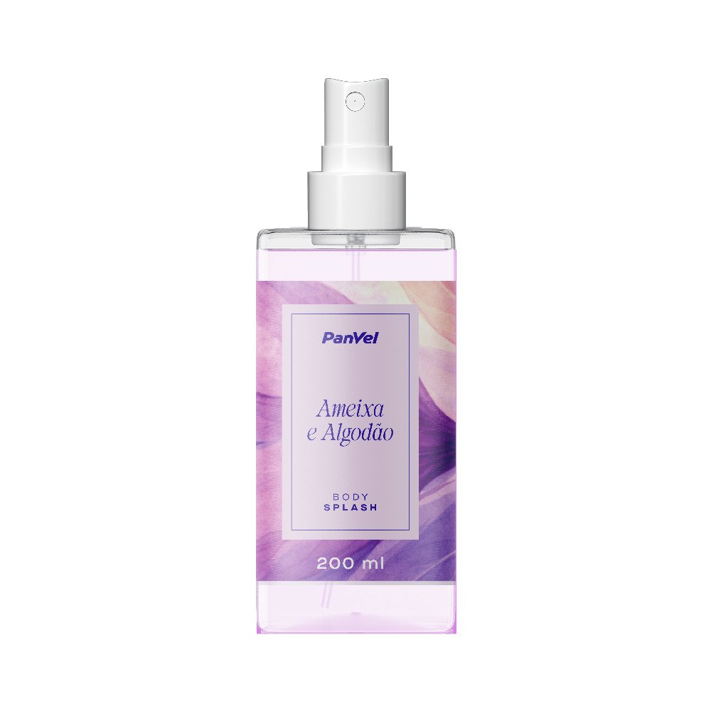 Body Splash Desodorante Corporal Panvel Ameixa E Algodão 200ml