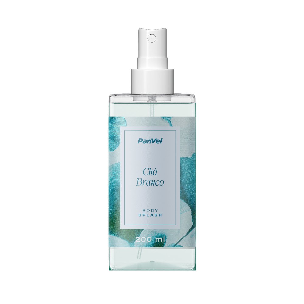 Body Splash Desodorante Corporal Panvel Chá Branco 200ml