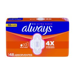 Absorvente Always Ultra Suave Com Abas 48 Unidades