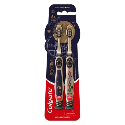 KIT ESCOVA DENTAL INFANTIL COLGATE HARRY POTTER 2 UNIDADES