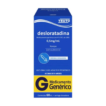 DESLORATADINA 0,5MG/ML XAROPE TEUTO 60ML