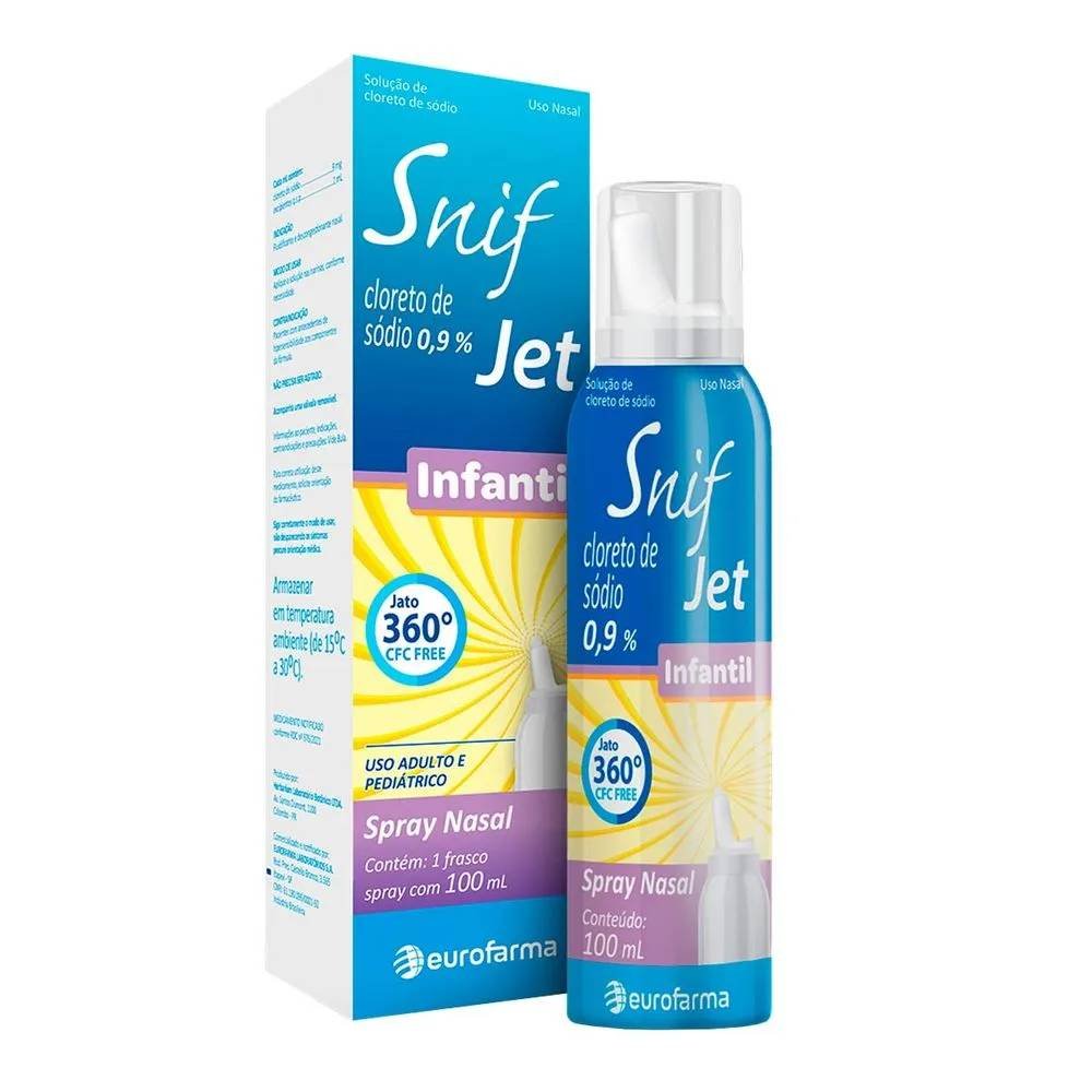 Cloreto De Sódio Snif Jet Infantil 0,9% 100ml