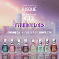 ESMALTE TOP COAT RISQUÉ DIAMOND GEL CYBERCOLORS PIXELIZADO 9,5ML