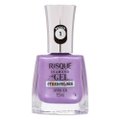 ESMALTE RISQUÉ DIAMOND GEL CYBERCOLORS METÁLICO EUFORIA LILÁS 9,5ML