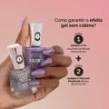 ESMALTE RISQUÉ DIAMOND GEL CYBERCOLORS METÁLICO EUFORIA LILÁS 9,5ML