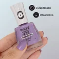 ESMALTE RISQUÉ DIAMOND GEL CYBERCOLORS METÁLICO EUFORIA LILÁS 9,5ML