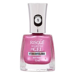 Esmalte Risqué Diamond Gel Cybercolors Metálico Disco Voador 9,5ml