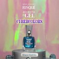 ESMALTE RISQUÉ DIAMOND GEL CYBERCOLORS METÁLICO CHUVA CÓSMICA 9,5ML