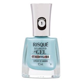 ESMALTE RISQUÉ DIAMOND GEL CYBERCOLORS METÁLICO ESPELHO DO AMANHÃ 9,5ML