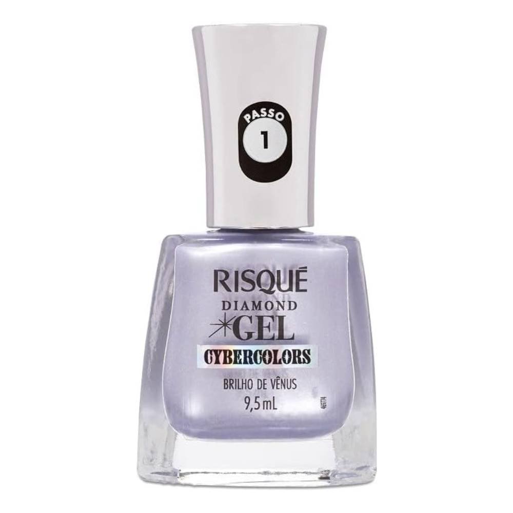 Esmalte Risqué Diamond Gel Cybercolors Metálico Brilho De Vênus 9,5ml