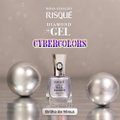 ESMALTE RISQUÉ DIAMOND GEL CYBERCOLORS METÁLICO BRILHO DE VÊNUS 9,5ML