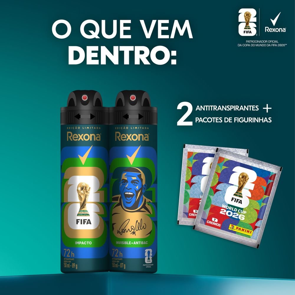 Kit Desodorante Aerosol Rexona Men Fifa Impacto Ronaldo | Panvel