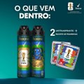 KIT DESODORANTE AEROSOL REXONA MEN FIFA IMPACTO RONALDO 2 UNIDADES 150ML CADA + 2 FIGURINHAS