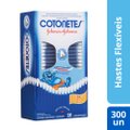HASTES FLEXÍVEIS COTONETES 300 UNIDADES
