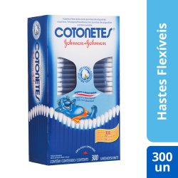 Hastes Flexíveis Cotonetes 300 Unidades