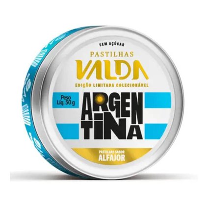 PASTILHAS VALDA ARGENTINA ALFAJOR 50G