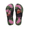 SANDALIA HAVAIANAS SLIM FLORAL PRETO 39/40