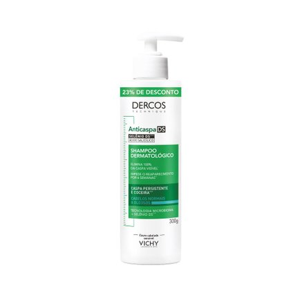SHAMPOO VICHY DERCOS ANTICASPA DS 23% OFF CABELOS NORMAIS A OLEOSOS 300G