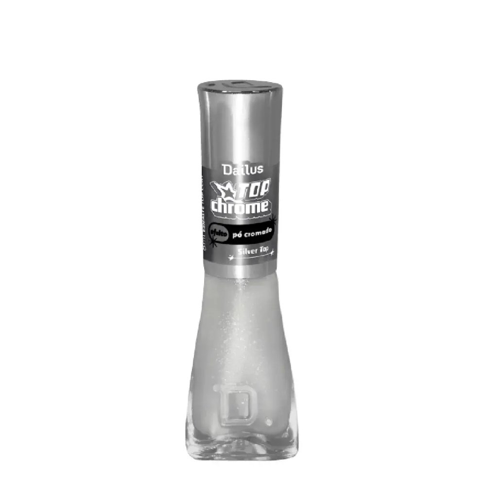 Esmalte Top Coat Dailus Top Chrome Silver 8ml