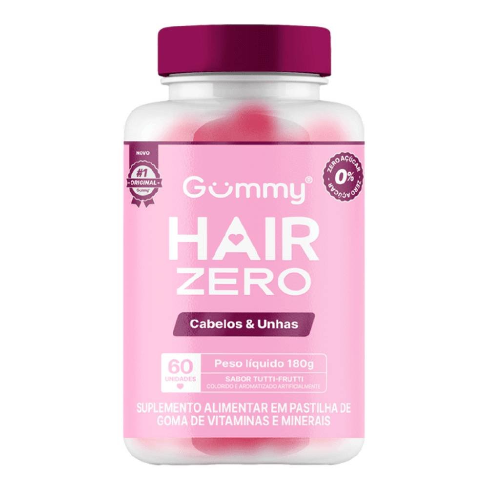 Suplemento Alimentar Gummy Hair Zero Tutti-frutti 60 Gomas