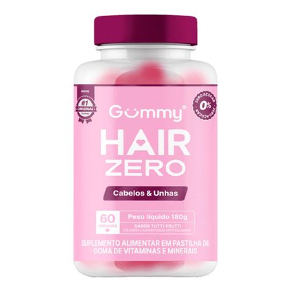SUPLEMENTO ALIMENTAR GUMMY HAIR ZERO TUTTI-FRUTTI 60 GOMAS