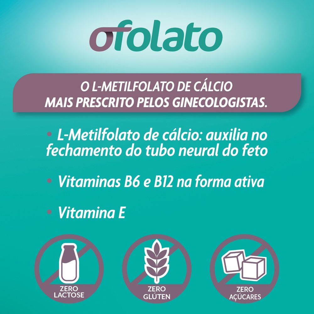 Farmacia Unimed Marilia - Ofolato 82,5mg Suplemento Vitaminico 30  Comprimidos