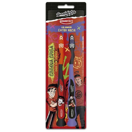 KIT ESCOVA DENTAL INFANTIL POWERDENT ENALDINHO 2 UNIDADES