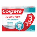 CREME DENTAL PARA DENTES SENSÍVEIS COLGATE SENSITIVE PRO-ALÍVIO ORIGINAL 50G PROMO LEVE 3 PAGUE 2