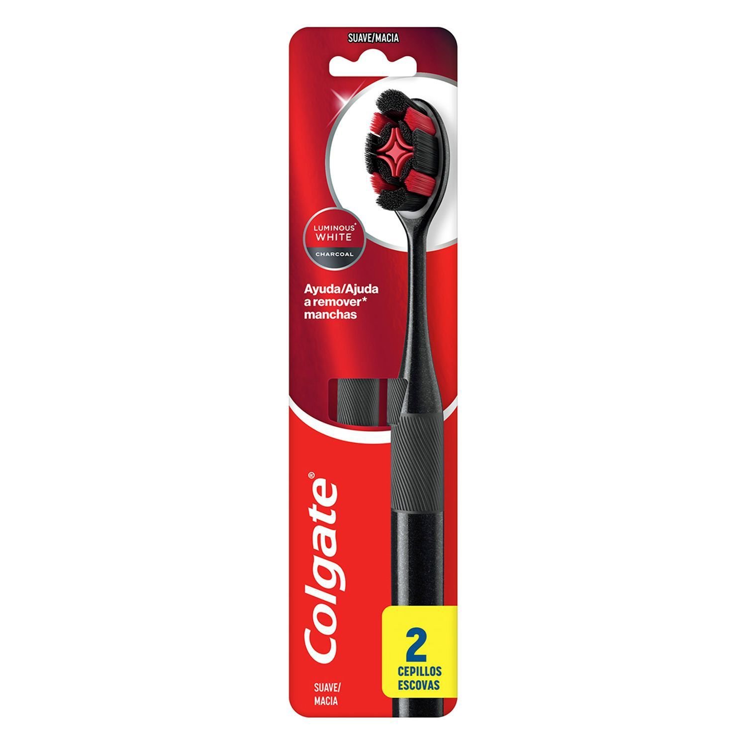 Kit Escova Dental Colgate Luminous White 2 Unidades