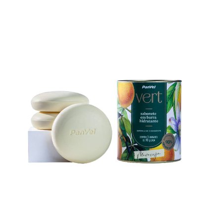 KIT PANVEL VERT SABONETES EM BARRA MARACUJÁ 3 UNIDADES 90G LATA - DIA DAS MÃES