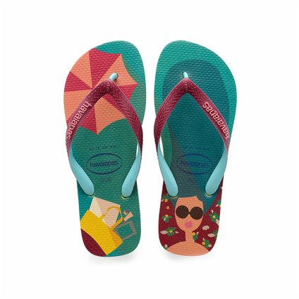 SANDALIA HAVAIANAS TOP FASHION PETROLEO 39/40