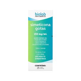 SIMETICONA 150MG/ML 15ML BIOLAB