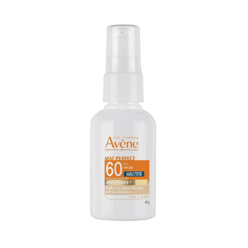 Protetor Solar Facial Avène Mat Perfect Anti-idade Fps60 Claro 40g