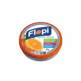 BALAS FLOPI SEM AÇÚCAR LARANJA 40G