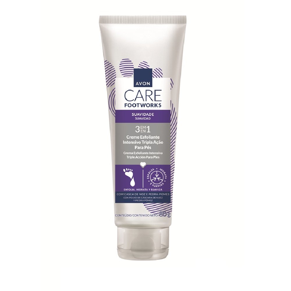 Creme Esfoliante Para Pés Avon Care Footworks 80g